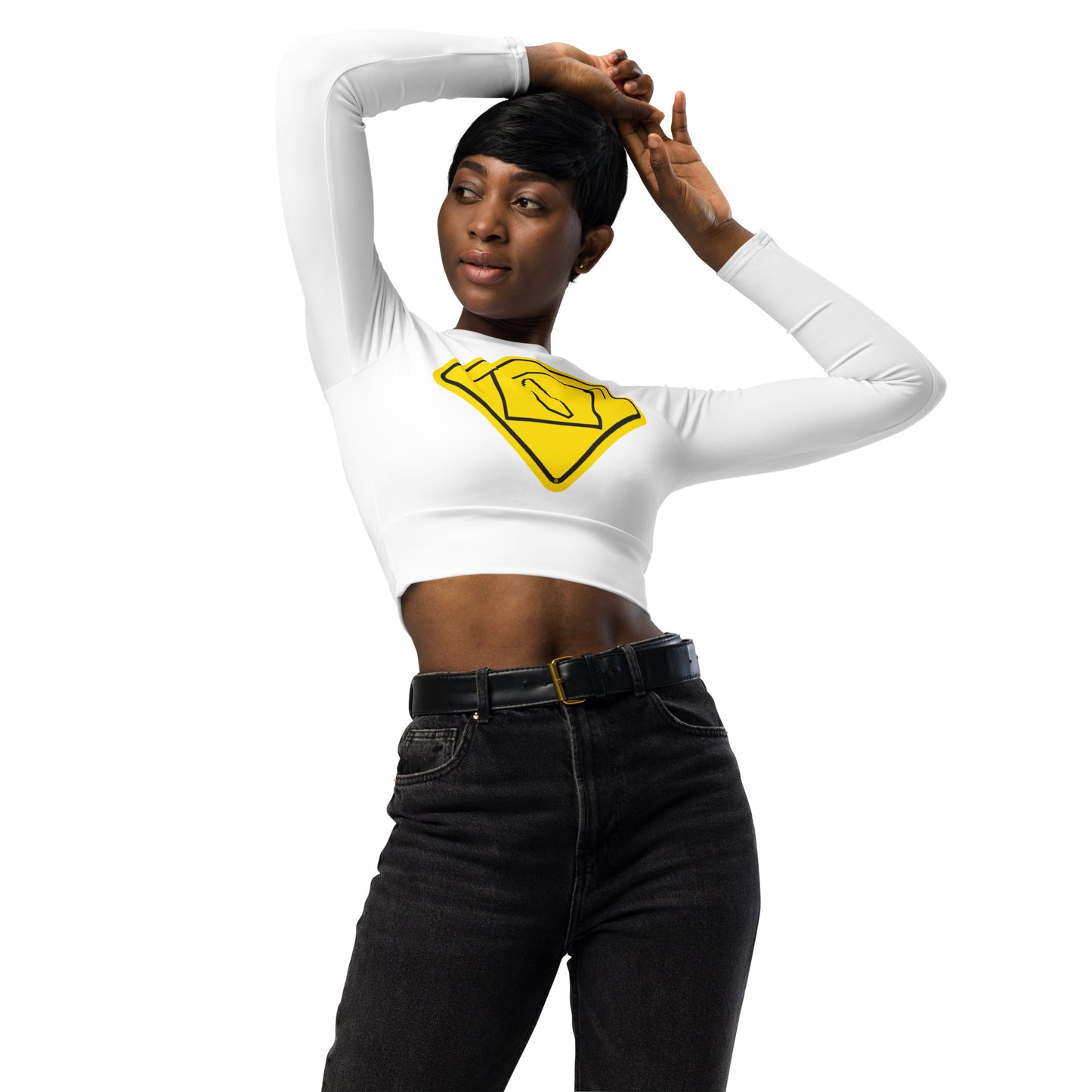 New Rochelle Long-Sleeve Crop Top