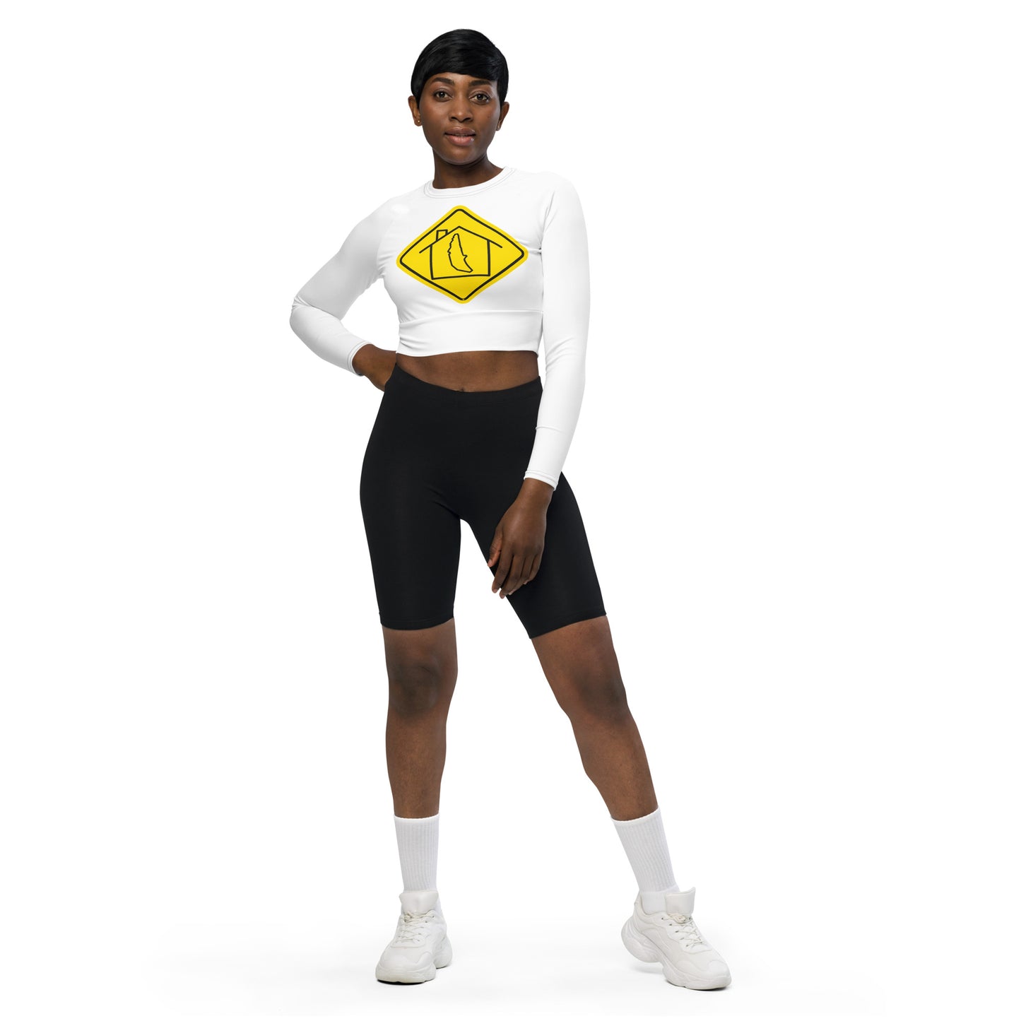 New Rochelle Long-Sleeve Crop Top