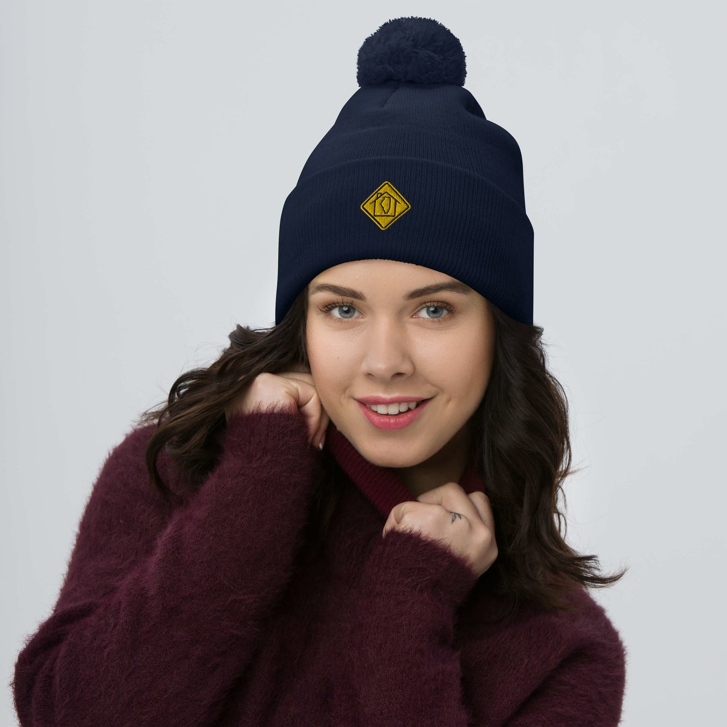 Illinois Pom-Pom Beanie