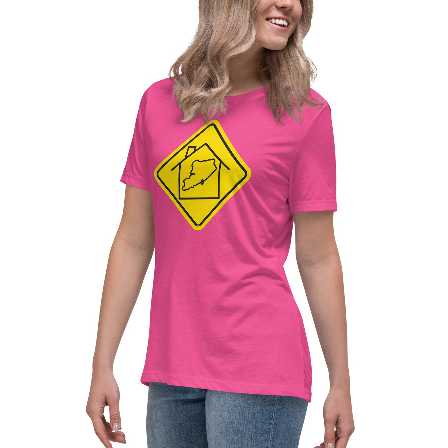 Staten Island Women's Relaxed Tee - yellow