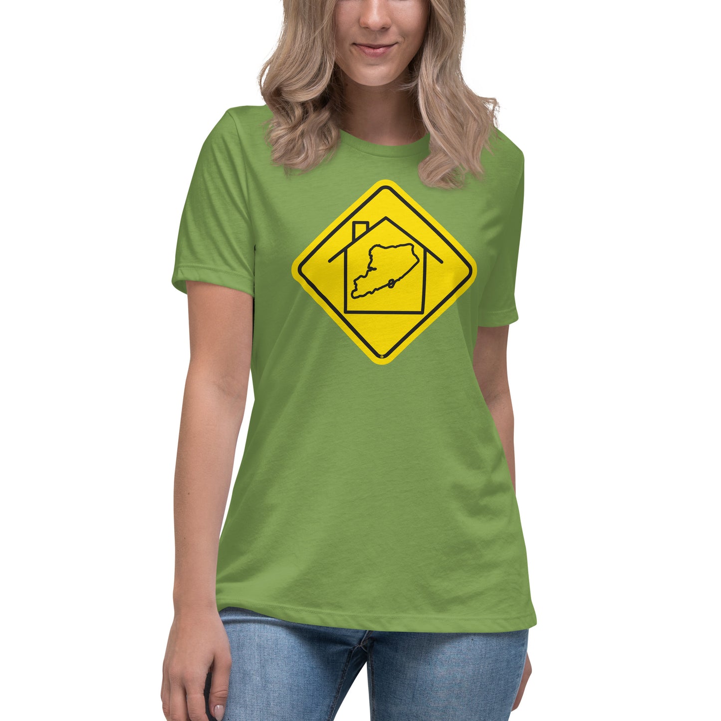 Staten Island Women's Relaxed Tee - yellow