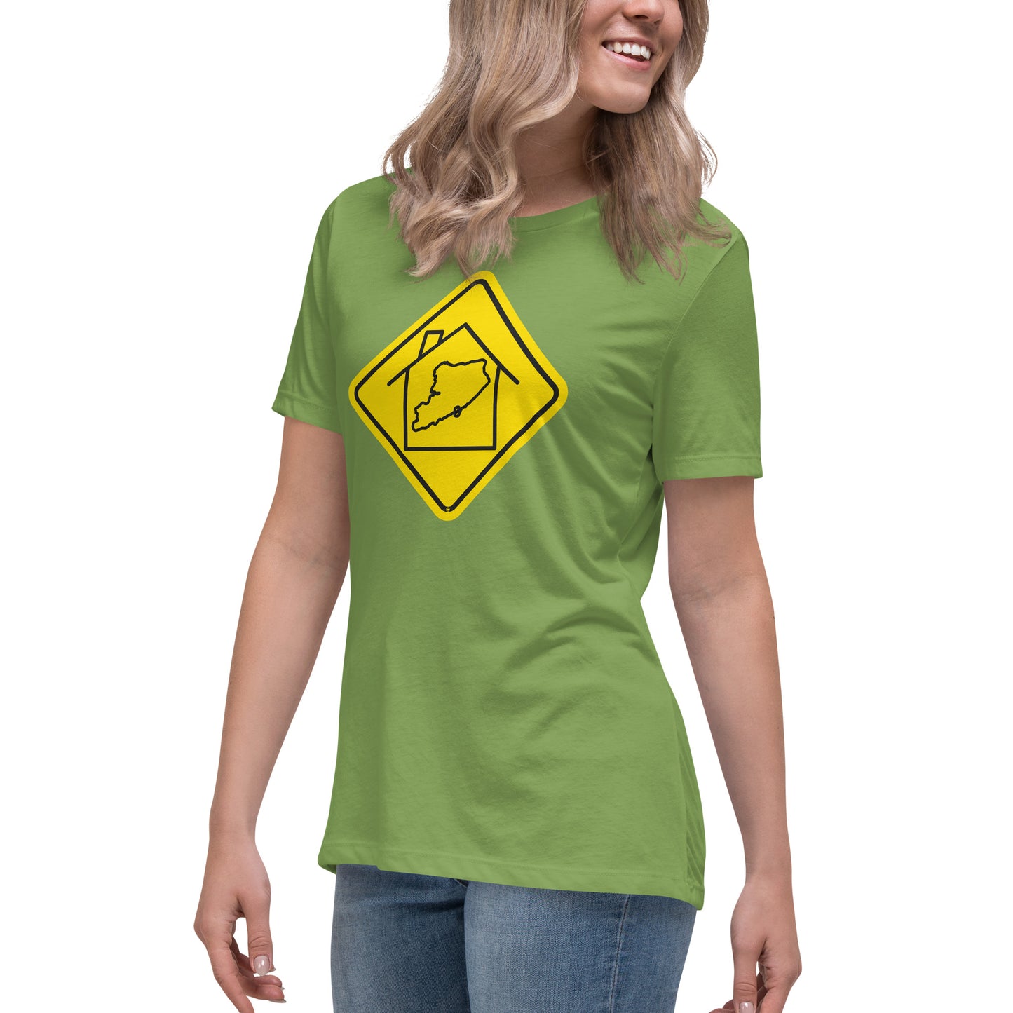 Staten Island Women's Relaxed Tee - yellow