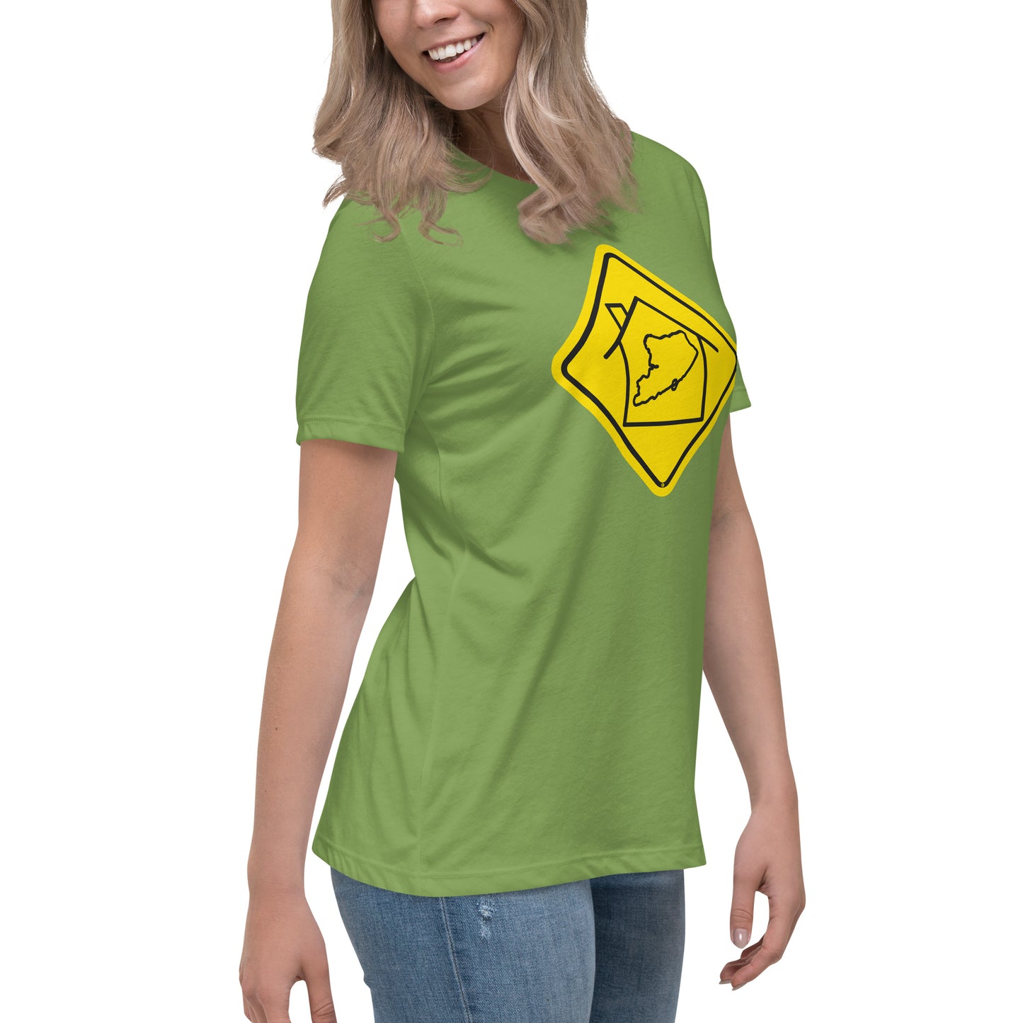 Staten Island Women's Relaxed Tee - yellow