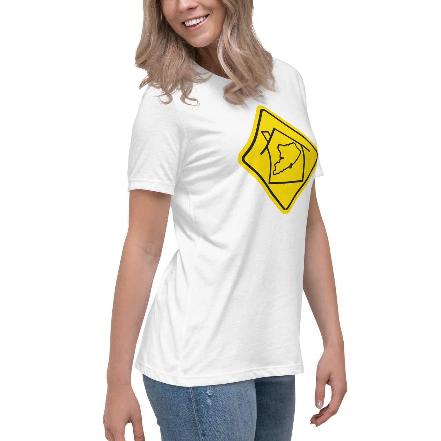 Staten Island Women's Relaxed Tee - yellow